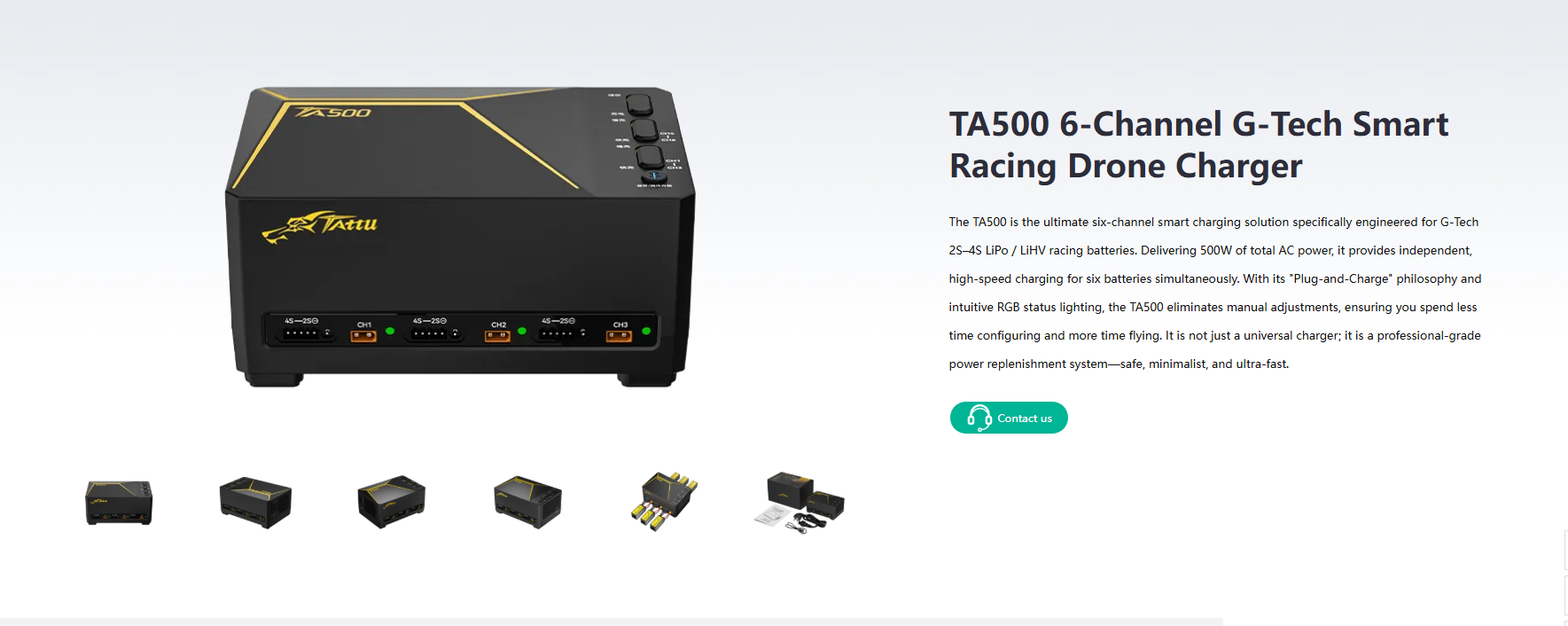 TATTU TA500 6-Channel G-Tech S - Drone Racing Charger recension och pris