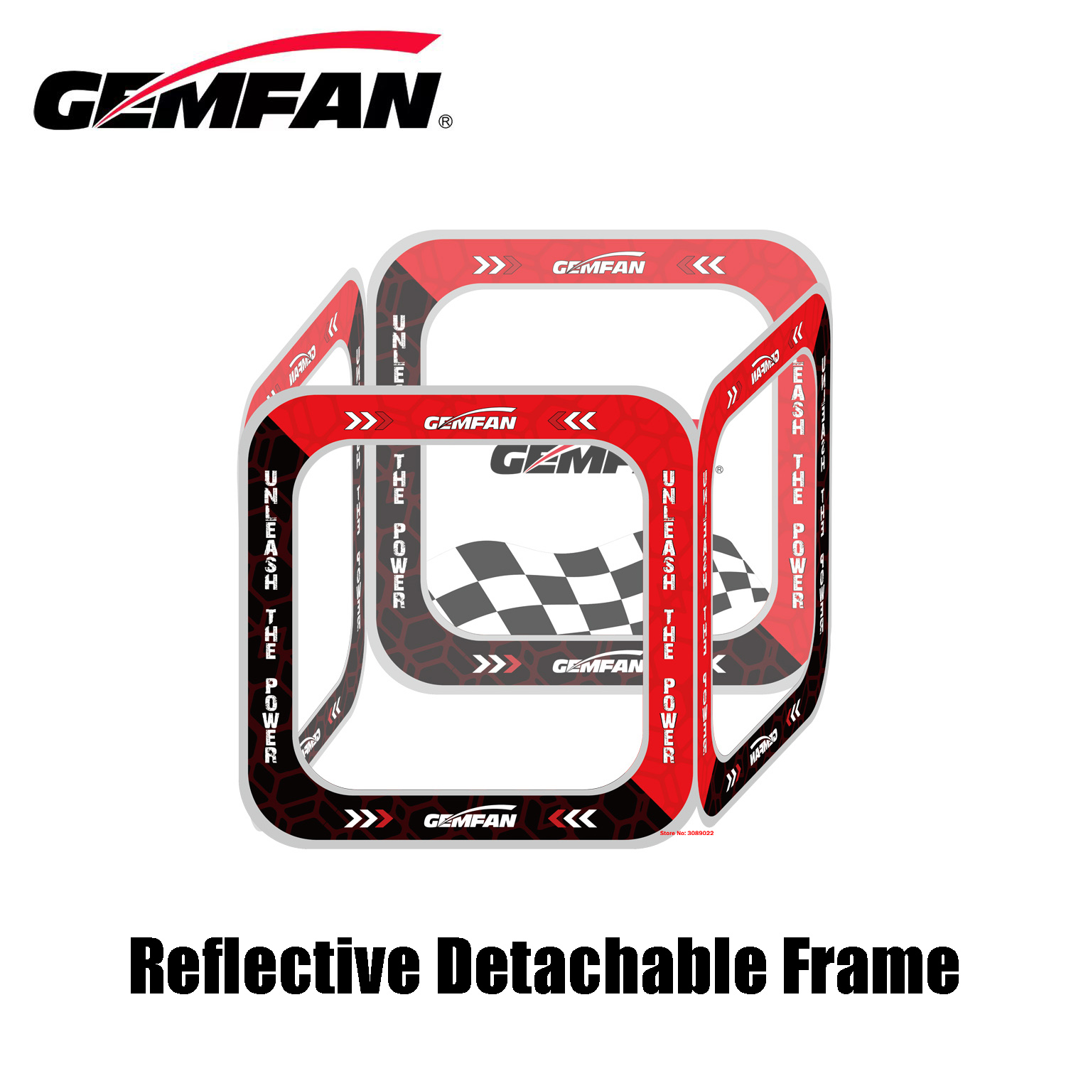 GEMFAN 80*80CM FPV Race Cube G - Drone Racing Flag recension och pris