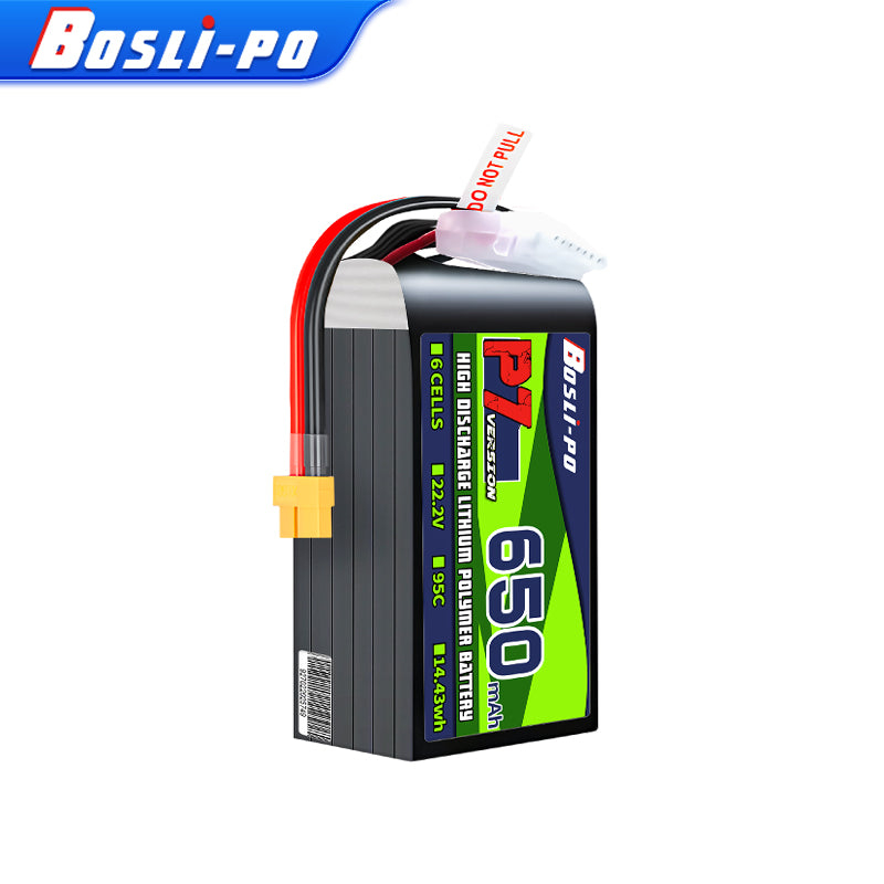 Boslipo P7 Version 650mAh 95C  - Drone Racing Battery recension och pris